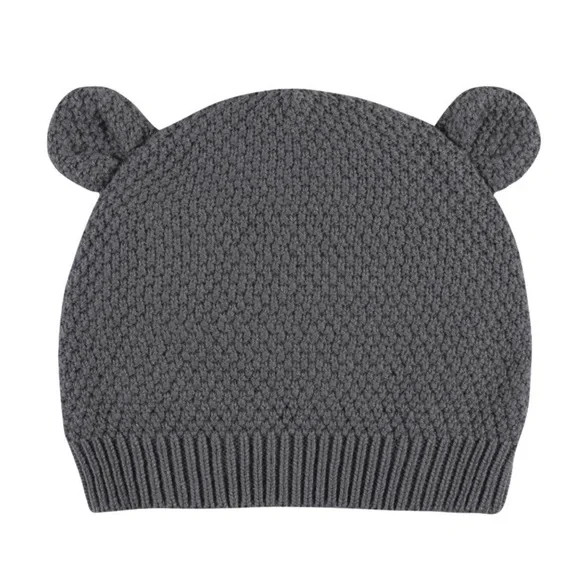 Gerber Baby Boys Charcoal gray sweater Knit Coverall, Cardigan, & Hat Set, 3-6M - Picture 8 of 15